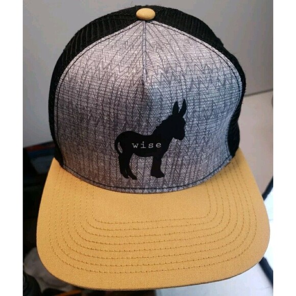 Prana  Wise A$$ Donkey Snapback Trucker Hat - Picture 2 of 11